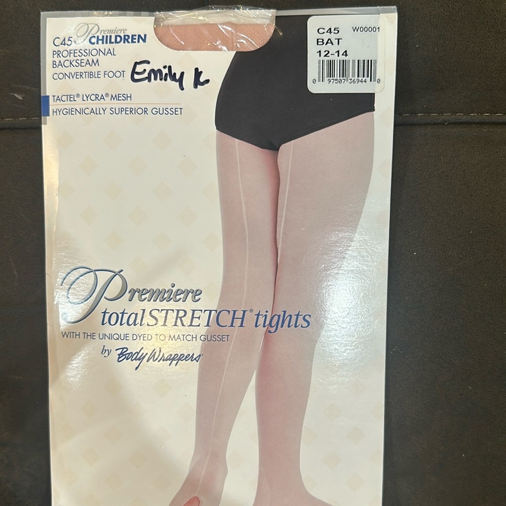 Body Wrapper Back Seam Ballet Tights